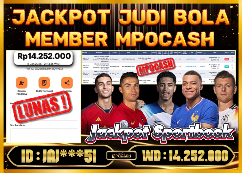 MPOCASH JACKPOT JUDI BOLA